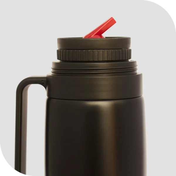 TERMO MEDIA MANIJA ACERO 1L NEGRO - Image 2