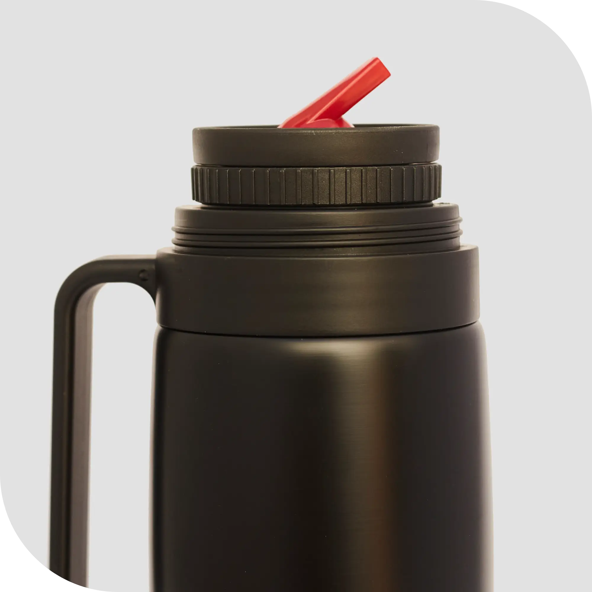 TERMO MEDIA MANIJA ACERO 1L NEGRO - Image 2