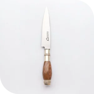 CUCHILLO 14 CM MADERA Y 3 HILOS DE ALPACA