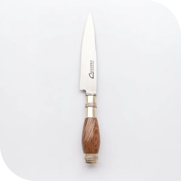 CUCHILLO 14 CM MADERA Y 3 HILOS DE ALPACA