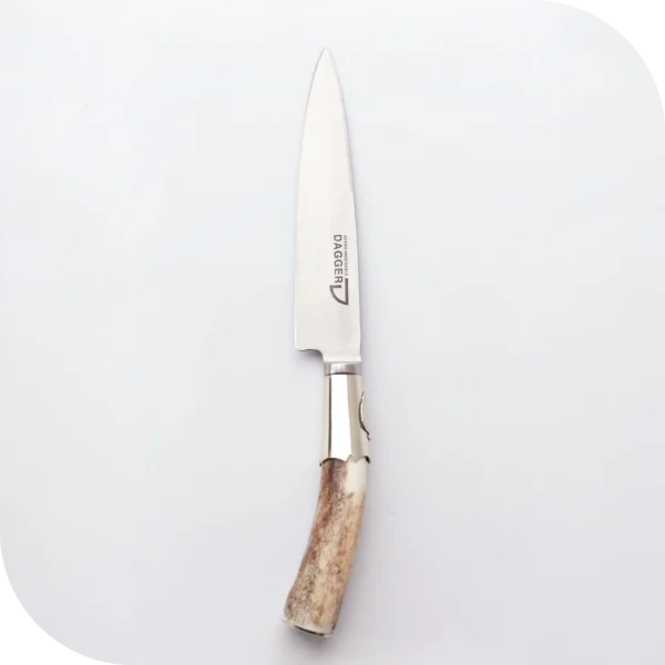 CUCHILLO 14 CM CIERVO ENTERO Y ALPACA C/DIJE