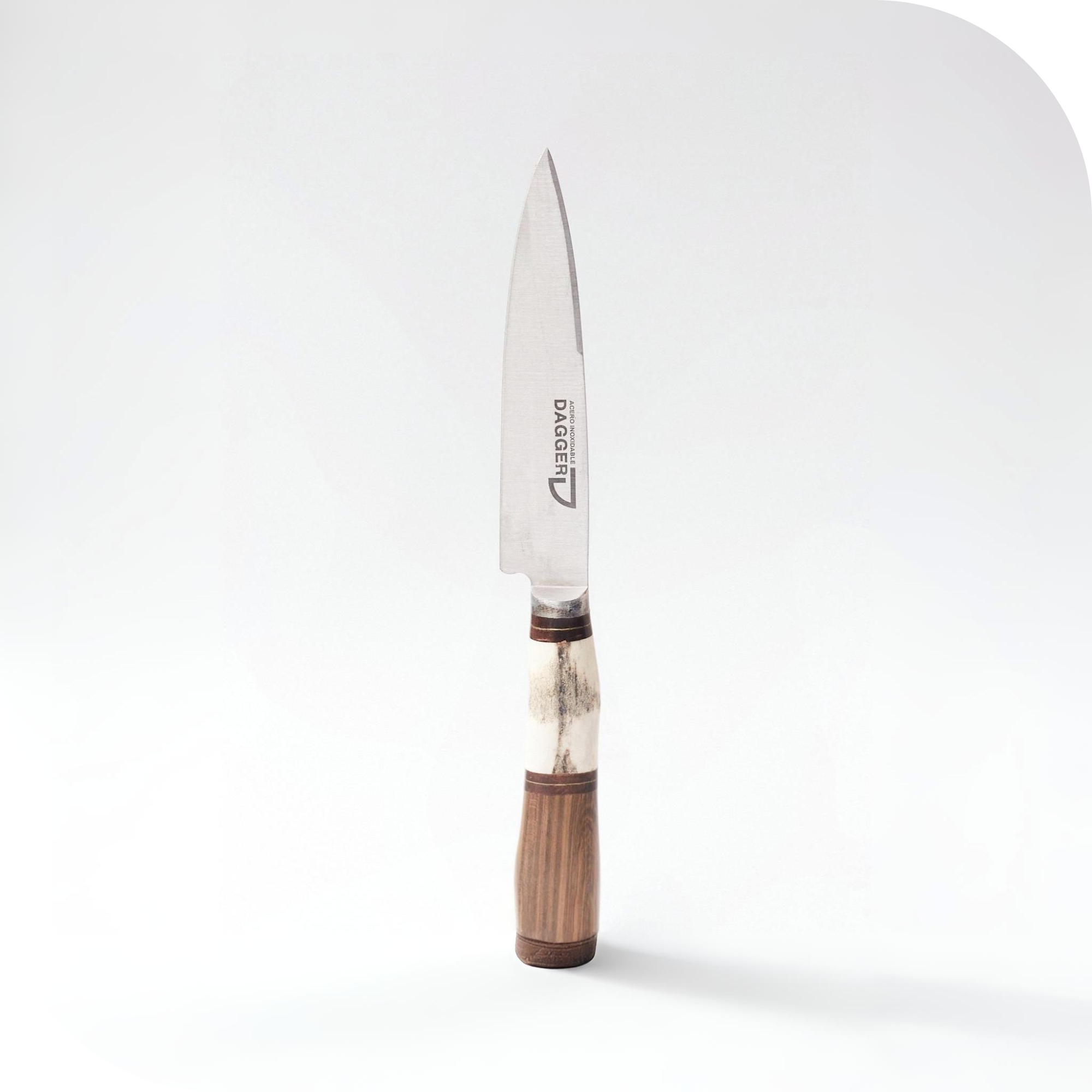 CUCHILLO 12 CM CIERVO Y MADERA