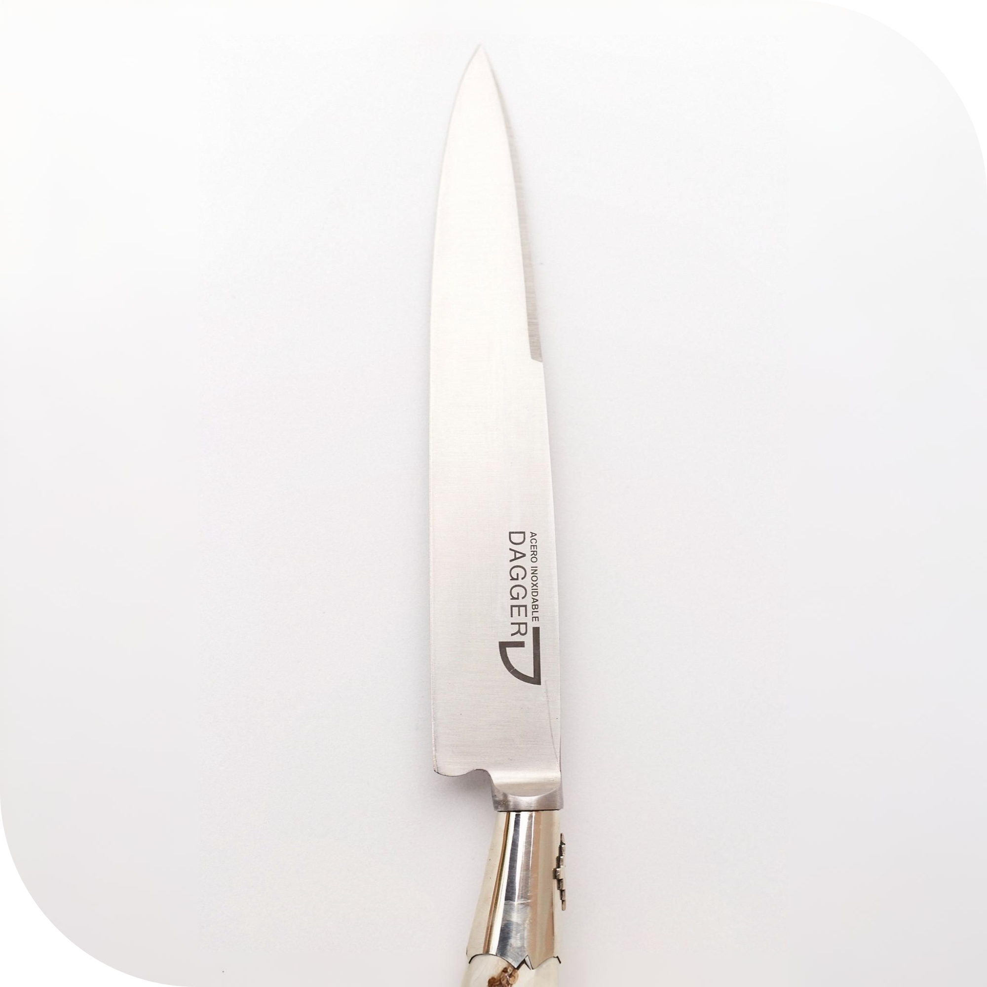 CUCHILLO 30 CM CIERVO ENTERO C/PUNTERAS DE ALPACA Y DIJE - Image 2