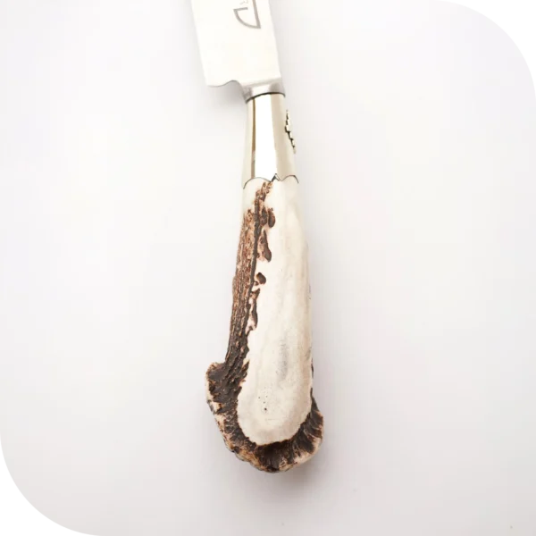 CUCHILLO 30 CM CIERVO ENTERO C/PUNTERAS DE ALPACA Y DIJE - Image 3