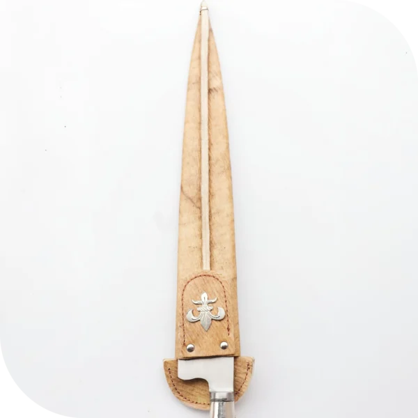 CUCHILLO 30 CM CIERVO ENTERO C/PUNTERAS DE ALPACA Y DIJE - Image 10