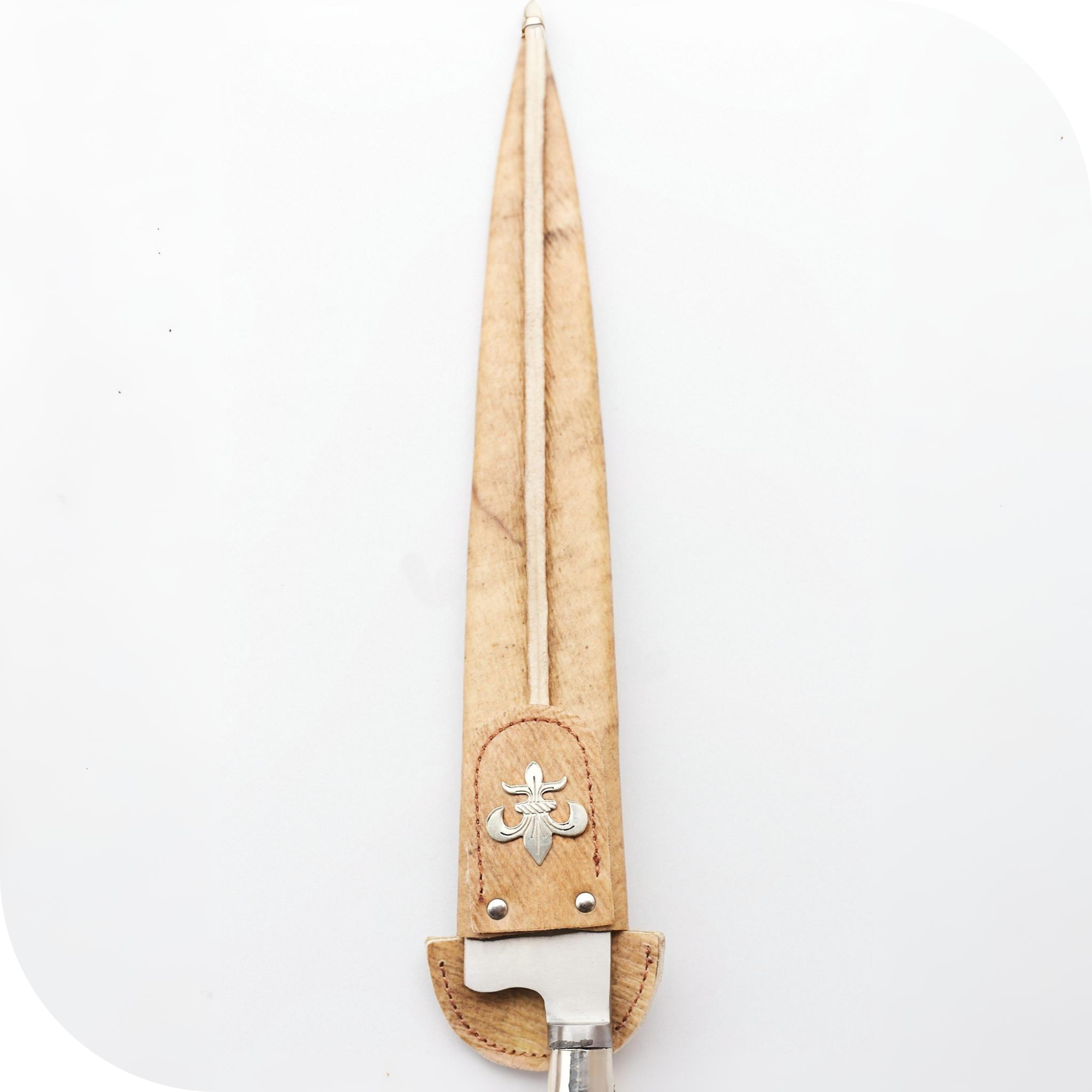 CUCHILLO 30 CM CIERVO ENTERO C/PUNTERAS DE ALPACA Y DIJE - Image 10