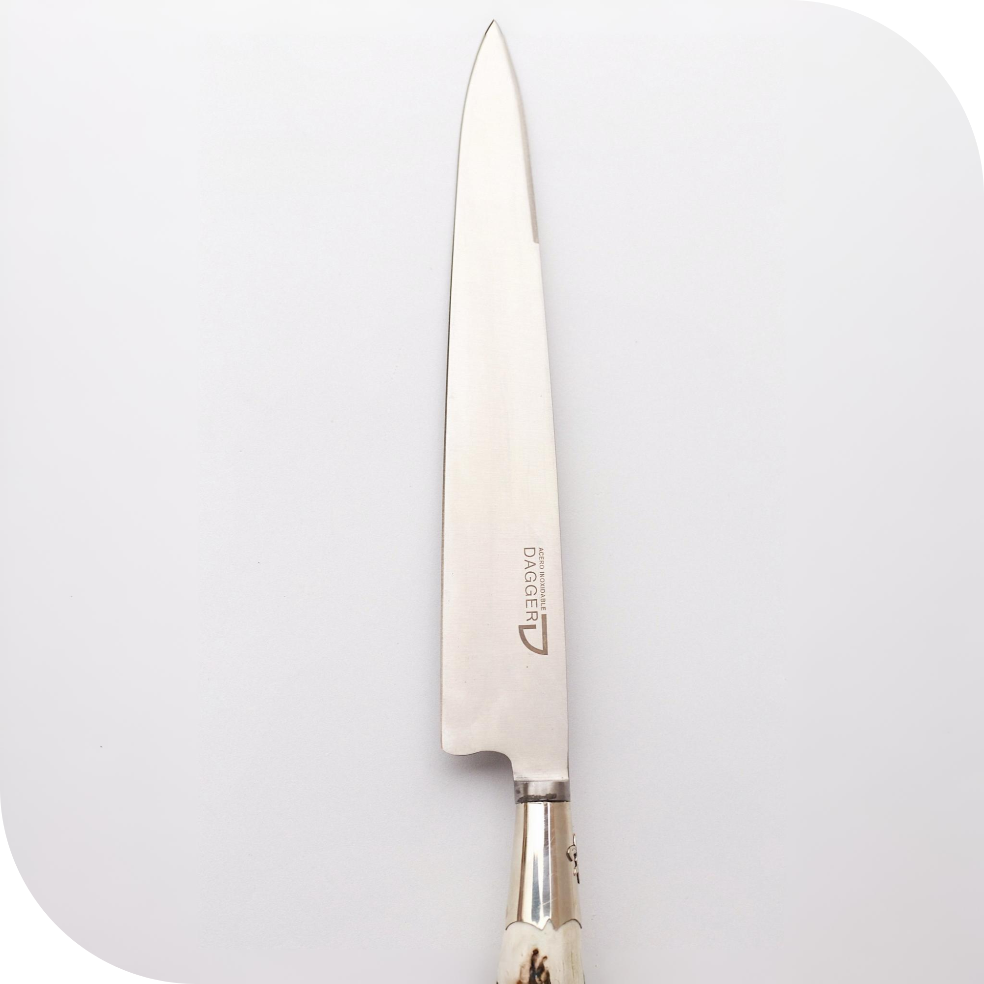 CUCHILLO 26 CM CIERVO ENTERO C/PUNTERAS DE ALPACA Y DIJE - Image 2
