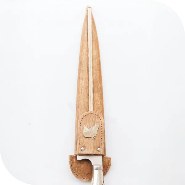 CUCHILLO 26 CM CIERVO ENTERO C/PUNTERAS DE ALPACA Y DIJE - Image 6