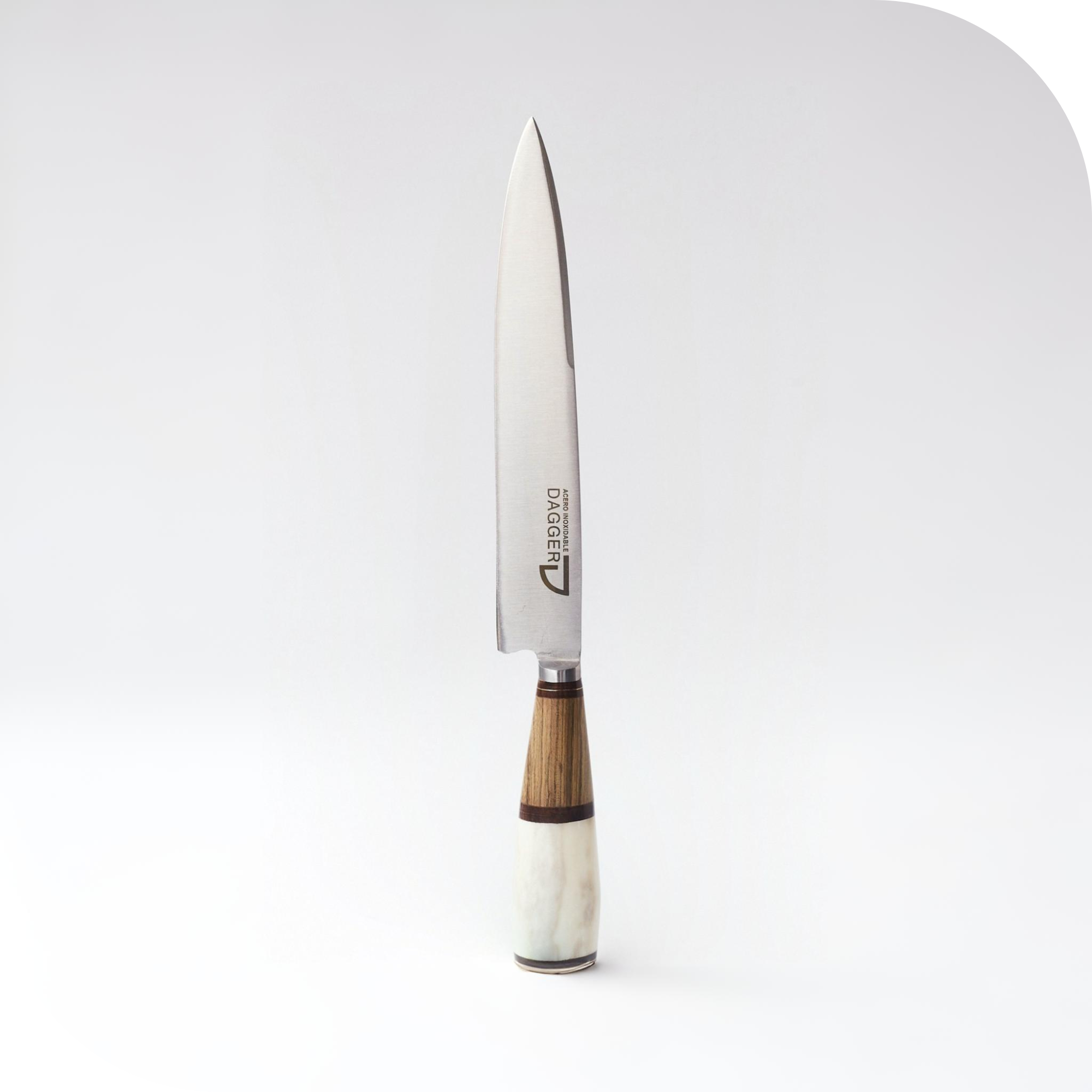 CUCHILLO 20 CM CIERVO Y MADERA