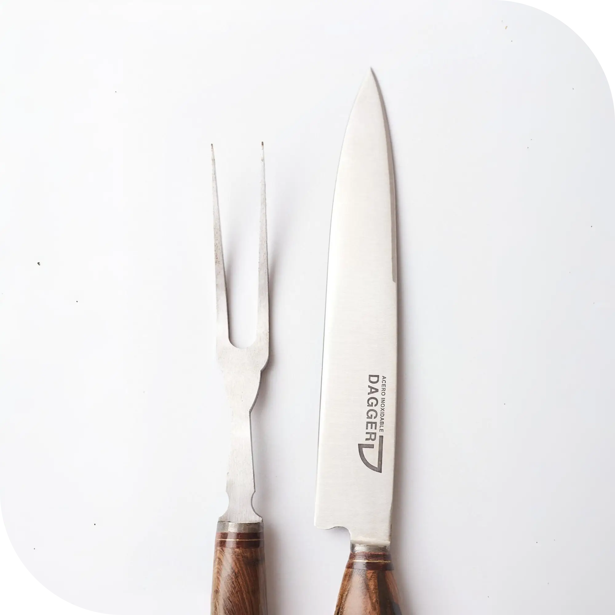 JUEGO DE TRINCHAR 20 CM CIERVO Y MADERA - Image 2