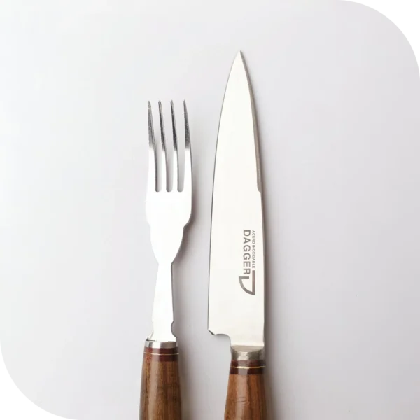 JUEGO DE ASADO 14 CM CIERVO Y MADERA - Image 2
