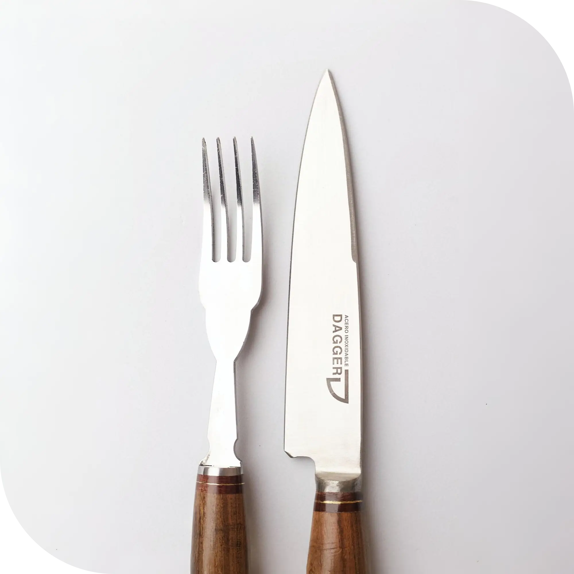 JUEGO DE ASADO 14 CM CIERVO Y MADERA - Image 2