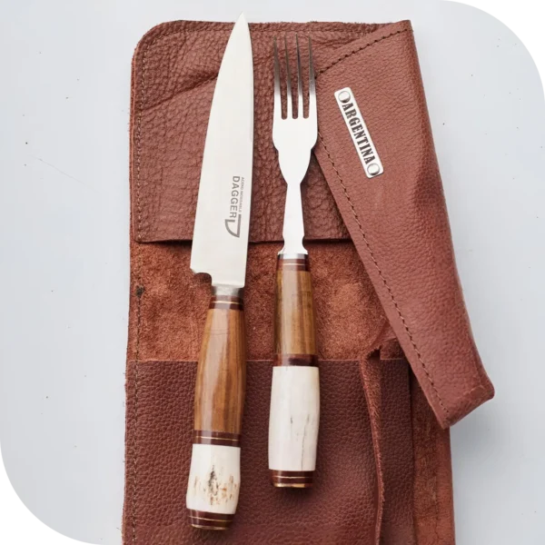 JUEGO DE ASADO 14 CM CIERVO Y MADERA - Image 4