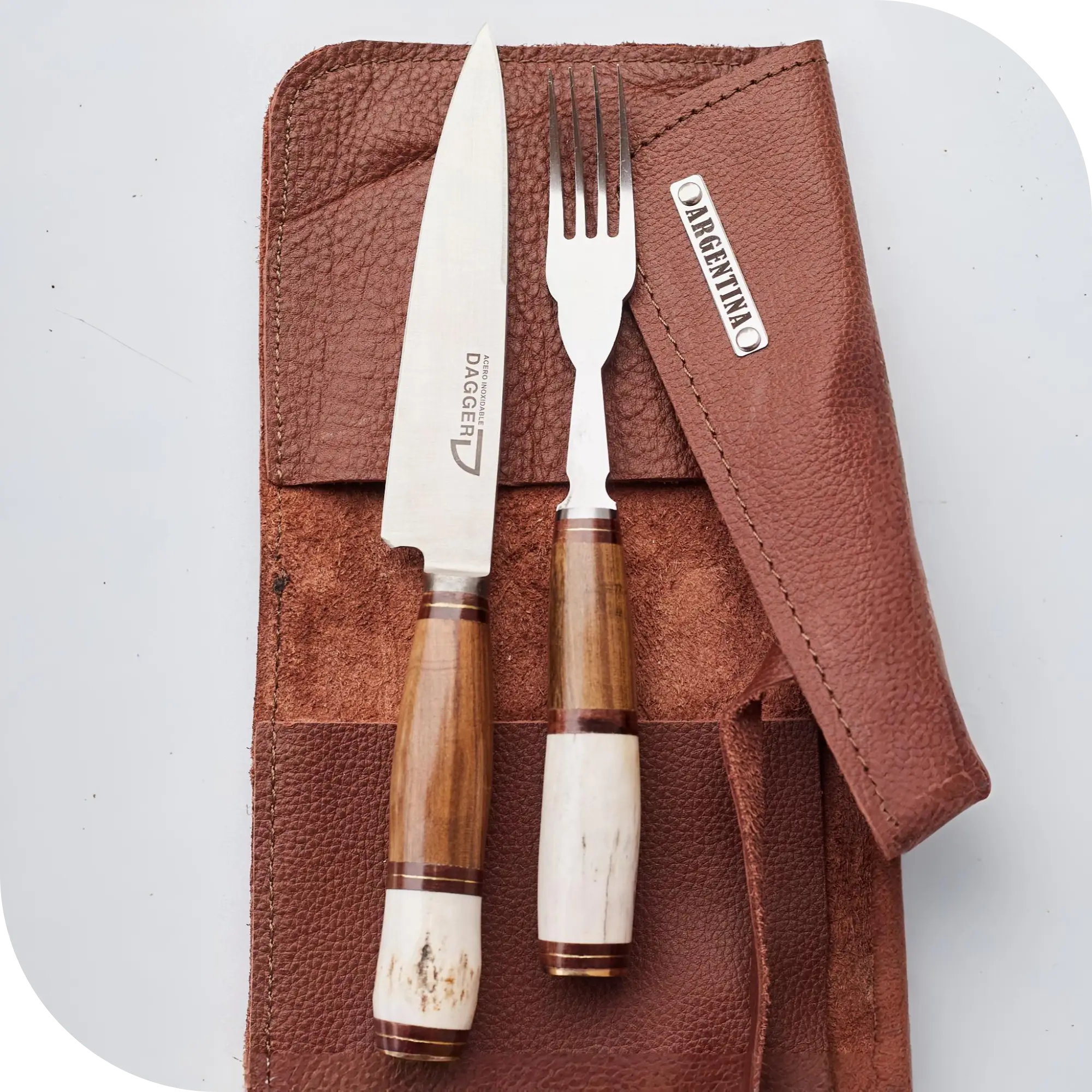 JUEGO DE ASADO 14 CM CIERVO Y MADERA - Image 4