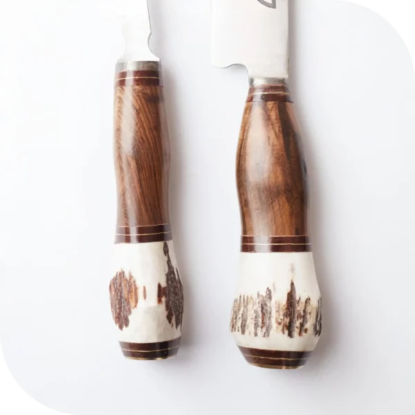 JUEGO DE TRINCHAR 20 CM CIERVO Y MADERA - Image 3