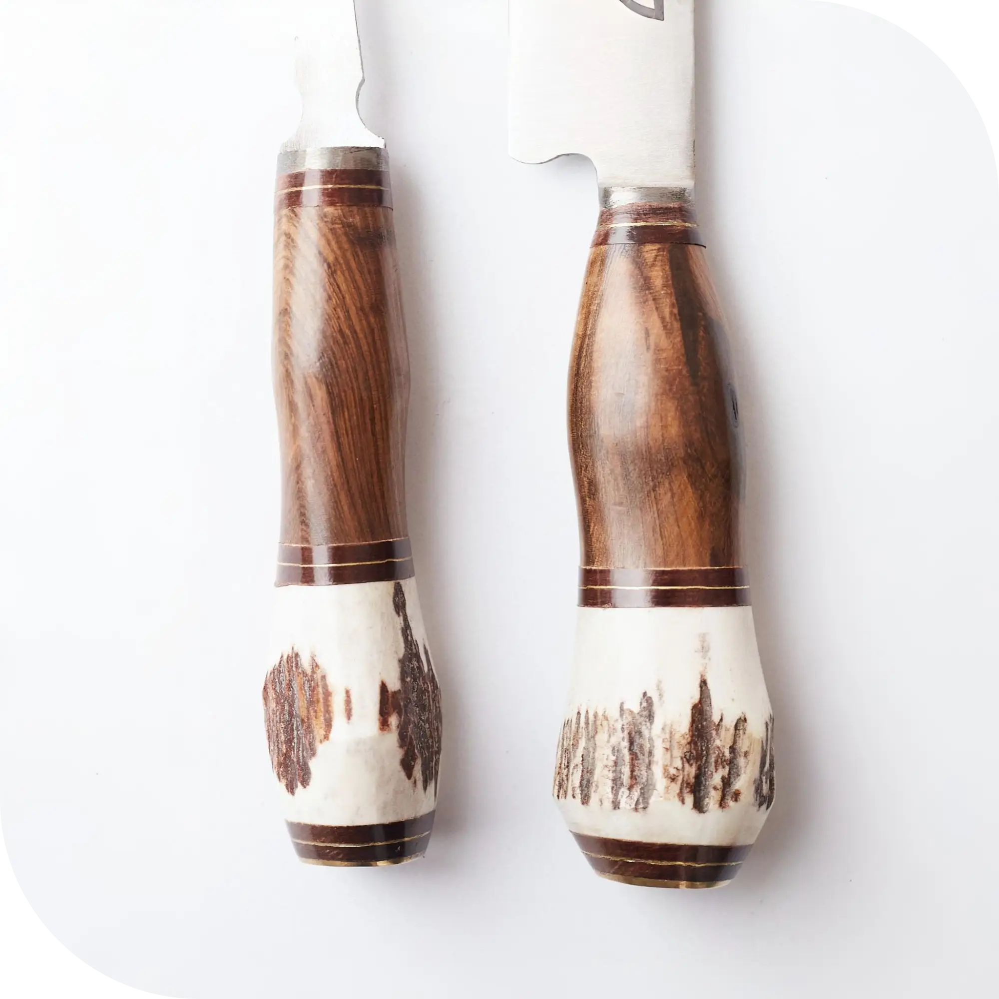 JUEGO DE TRINCHAR 20 CM CIERVO Y MADERA - Image 3