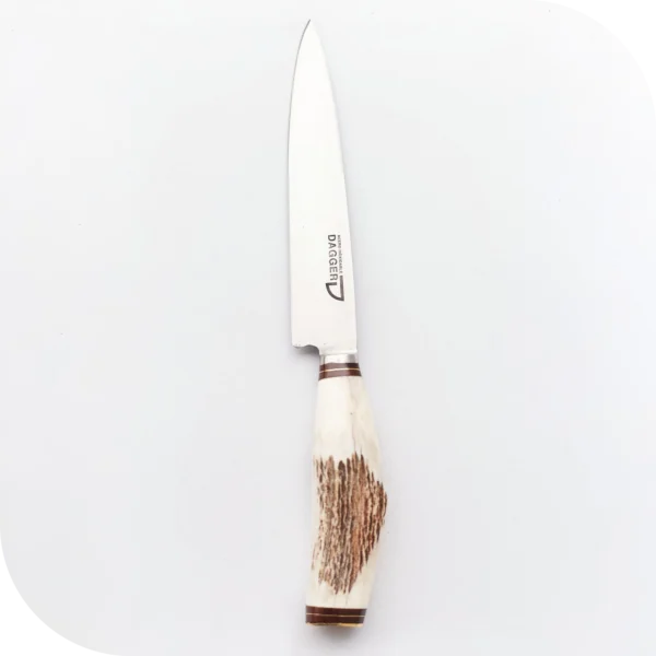 CUCHILLO 16 CM CIERVO ENTERO (VAINA NEGRA)