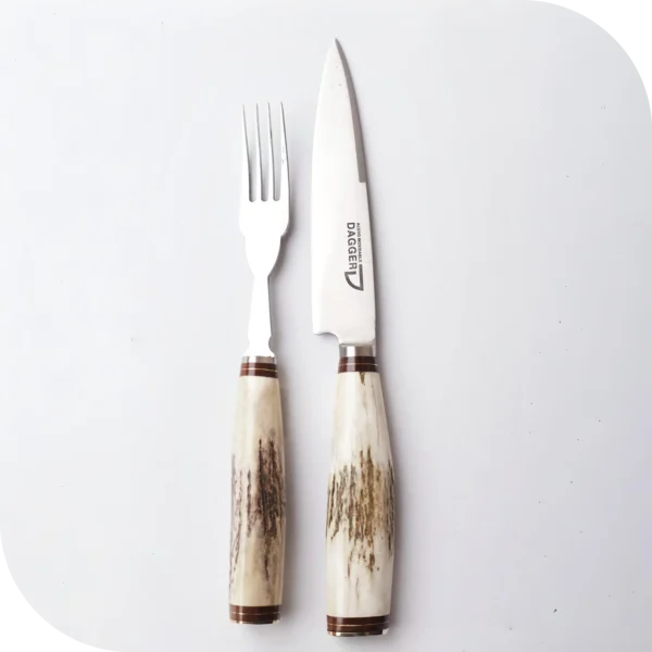 JUEGO DE ASADO 14 CM CIERVO ENTERO