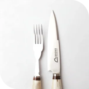JUEGO DE ASADO 14 CM CIERVO ENTERO